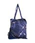 Space/Stars Nylon Tote Bag, back view